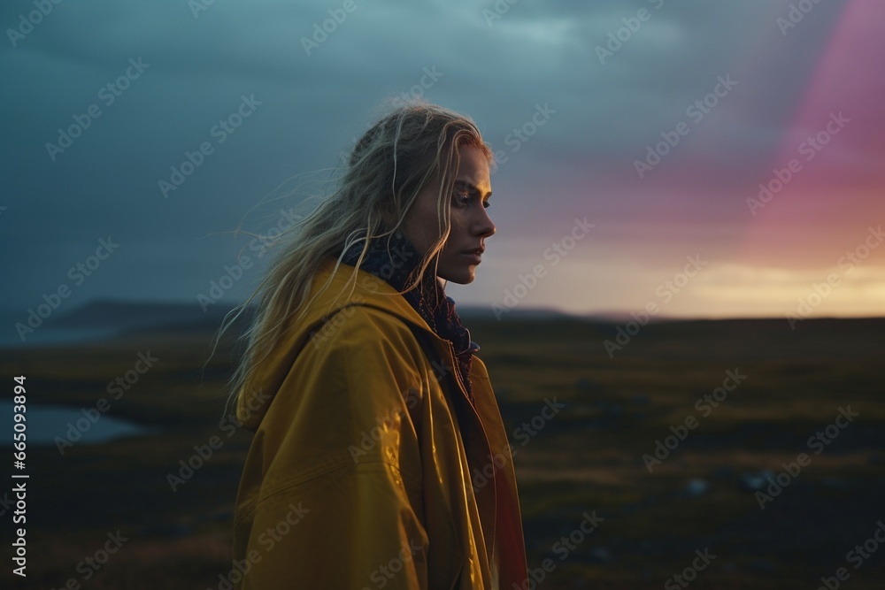 Embracing the Storm: A Lone Adventurer Under the Rainbow Embracing the Storm: A Lone Adventurer Under the Rainbow