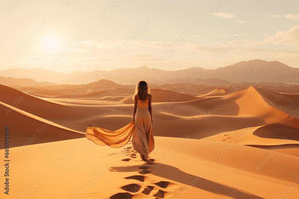 Desert Dreamer: A Woman’s Journey Through the Golden Dunes