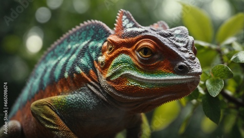 close up of a iguana