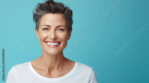 Portrait middle age woman