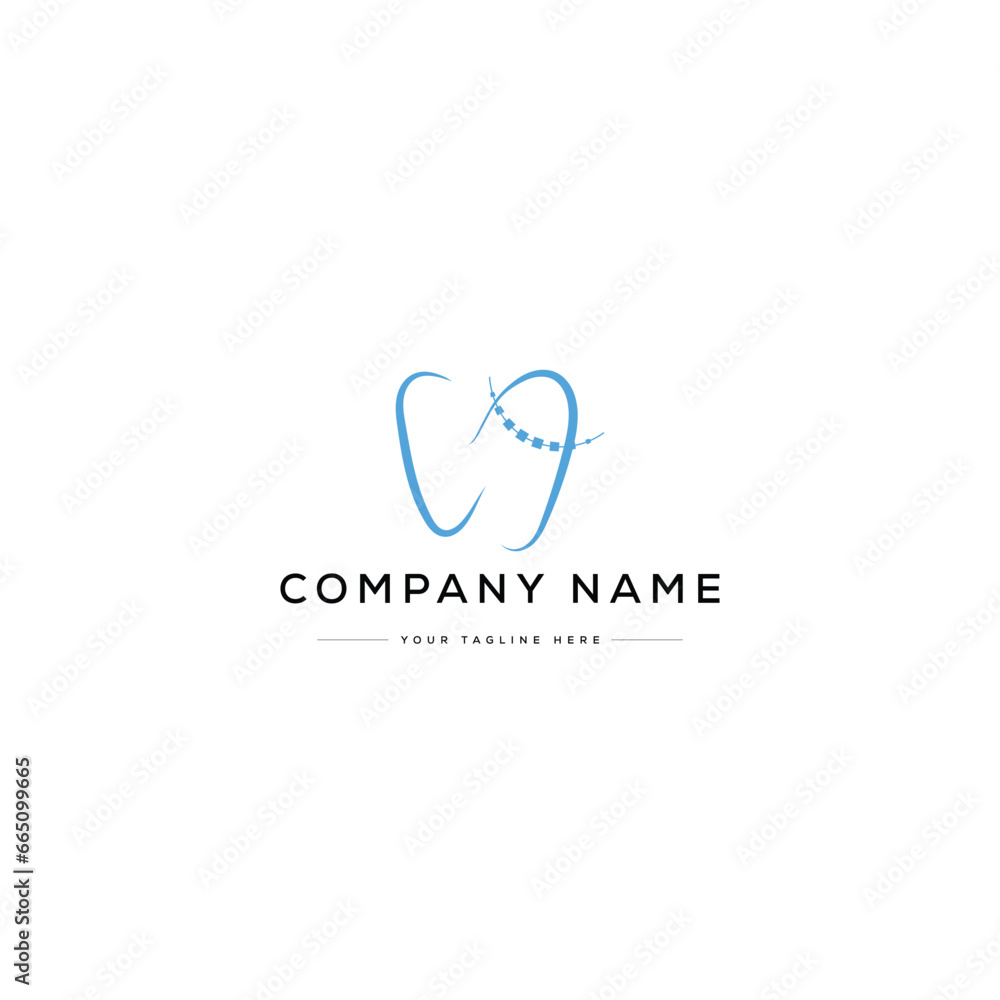 Orthodontist Logo Design. Usable for Business Logos. Flat Vector Logo Design Template Orthodontist Logo Design. Usable for Business Logos. Flat Vector Logo Design Template