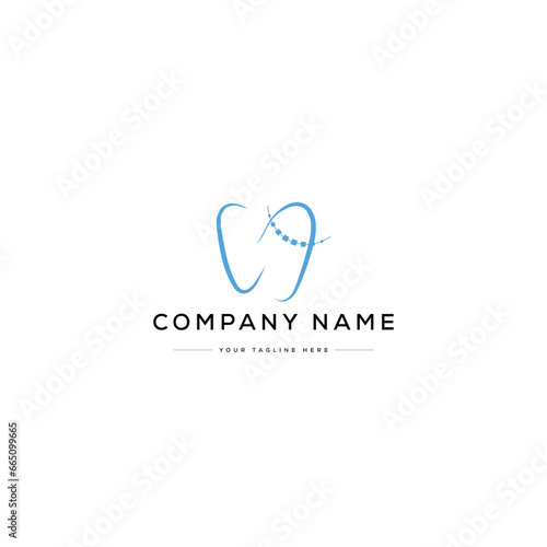 Orthodontist Logo Design. Usable for Business Logos. Flat Vector Logo Design Template