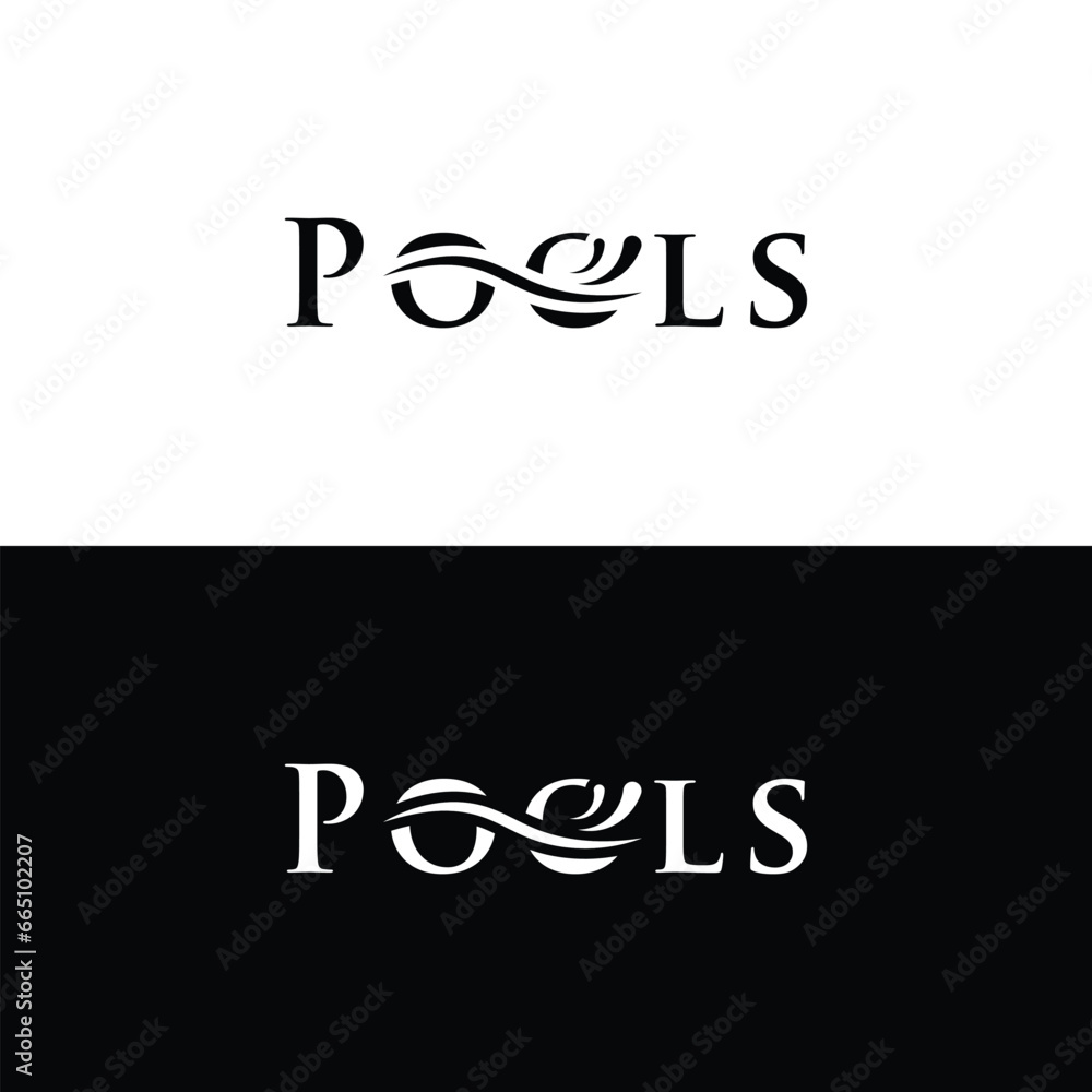 Pool Logo Design. Usable for Business Logos. Flat Vector Logo Design Template Pool Logo Design. Usable for Business Logos. Flat Vector Logo Design Template