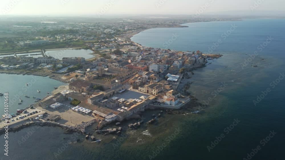 Aerial view of Marzamemi, fishermen village in Siracusa, Sicily Aerial view of Marzamemi, fishermen village in Siracusa, Sicily