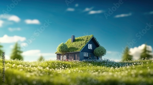 Green and environmentally friendly housing concept. © Emran