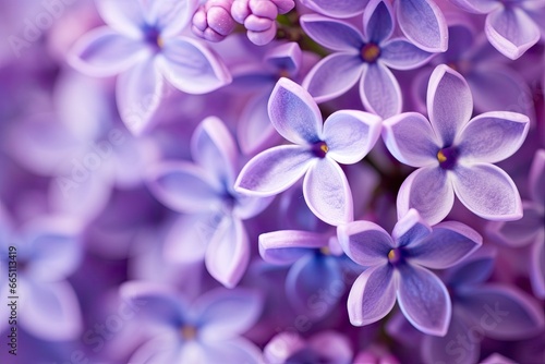 Lilac blossom macro background with copy space. © Emran
