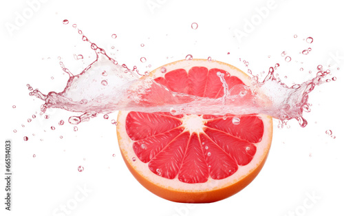 Pink Water Splash with Grapefruit Twist Transparent PNG
