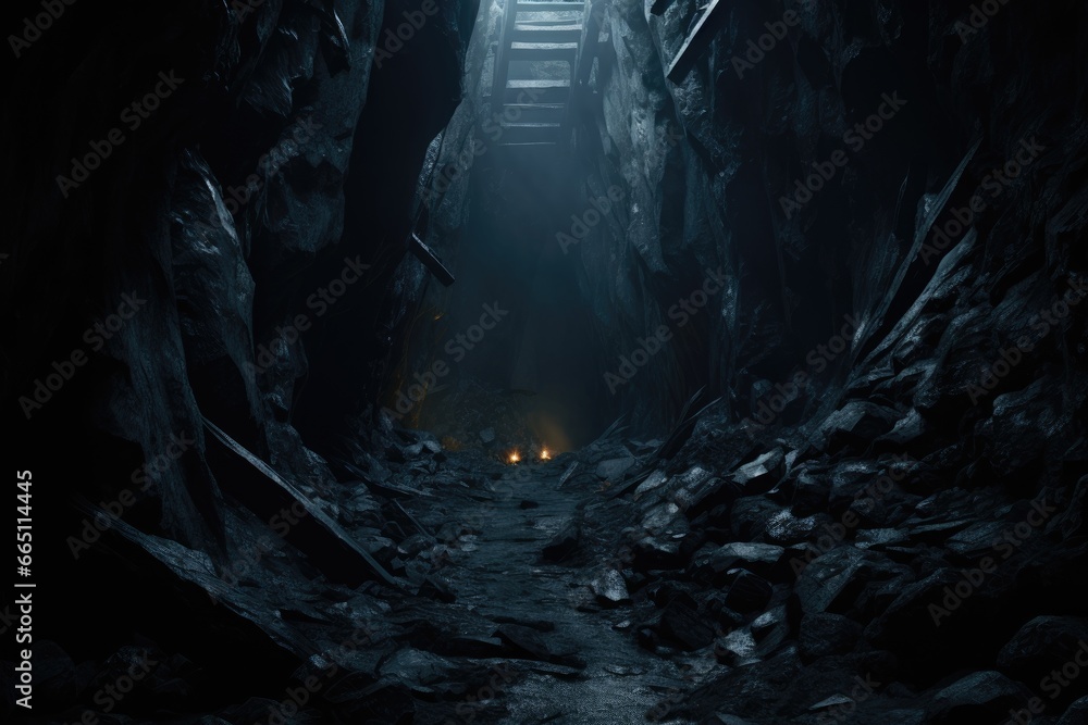 An illuminated passage leading towards the unknown