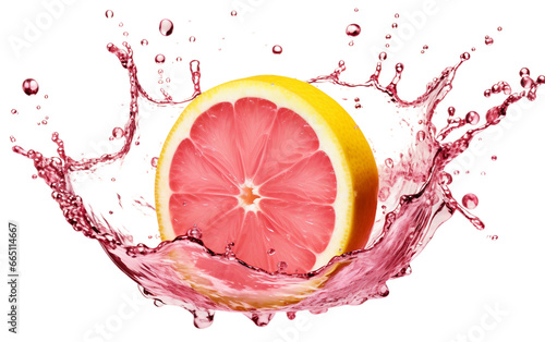 Pink Lemon Citrus Flavor Transparent PNG