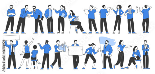 Business people in work process