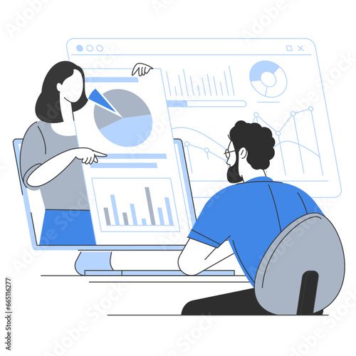 Online education concept