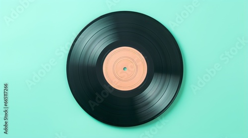 vinyl music record.