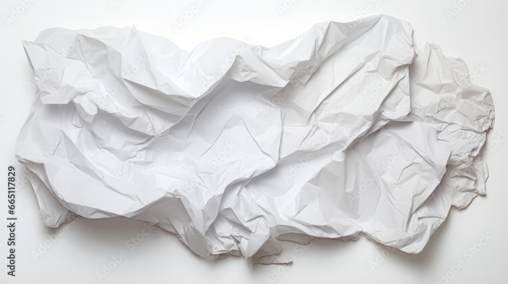Obraz premium background crumpled white paper.
