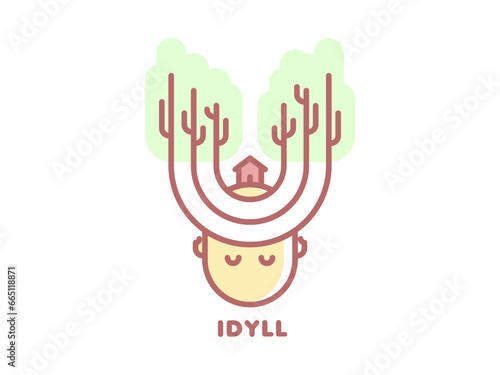 idyll head logo