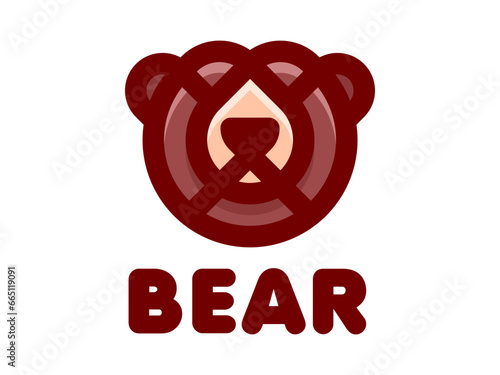 Fototapeta Naklejka Na Ścianę i Meble -  bear logo