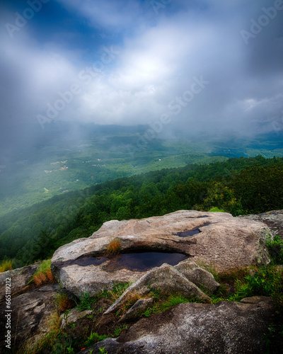 View from top of Yonah Mountain in North Georgia, USA