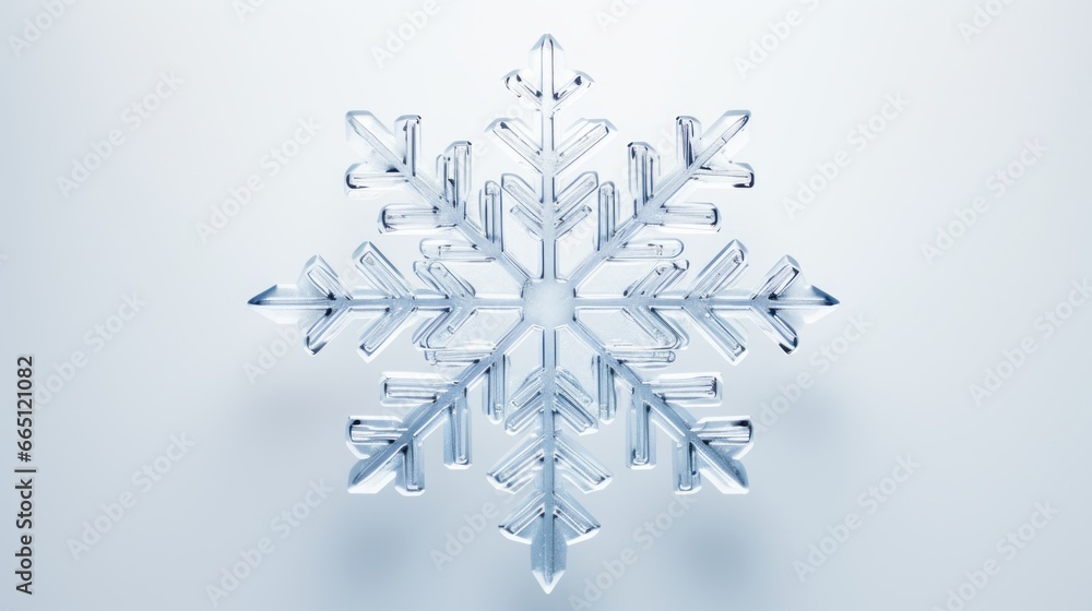 Obraz premium one beautiful snowflake.