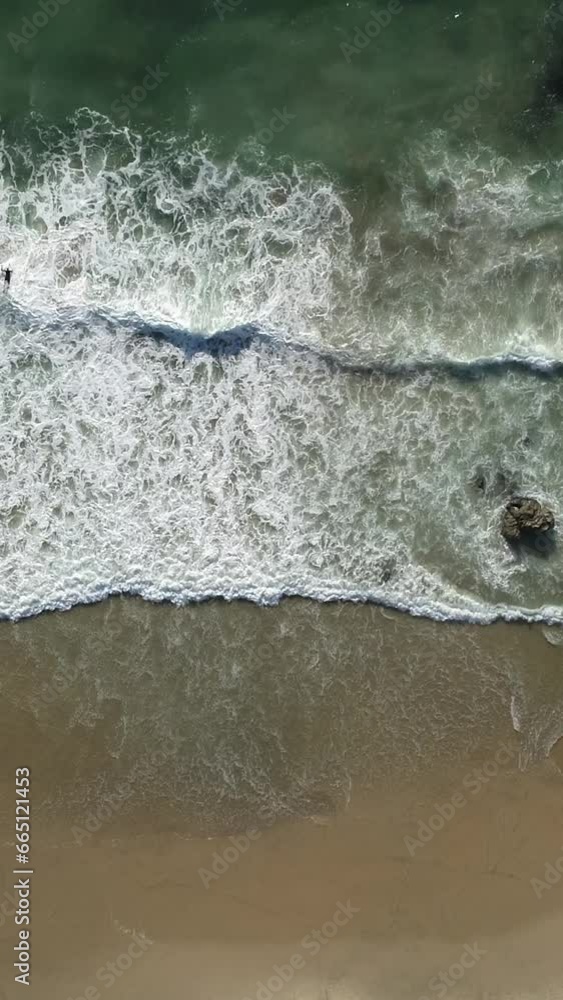 Vertical Video of Tropical Sea Waves Top View Vertical Video of Tropical Sea Waves Top View