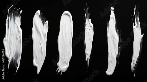 background of white and white paint strokes. photo