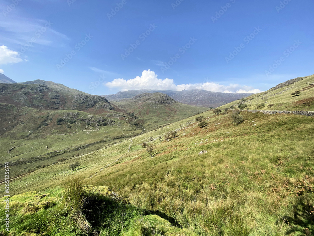 A view of the North Wales Countryside near Mount Snowden