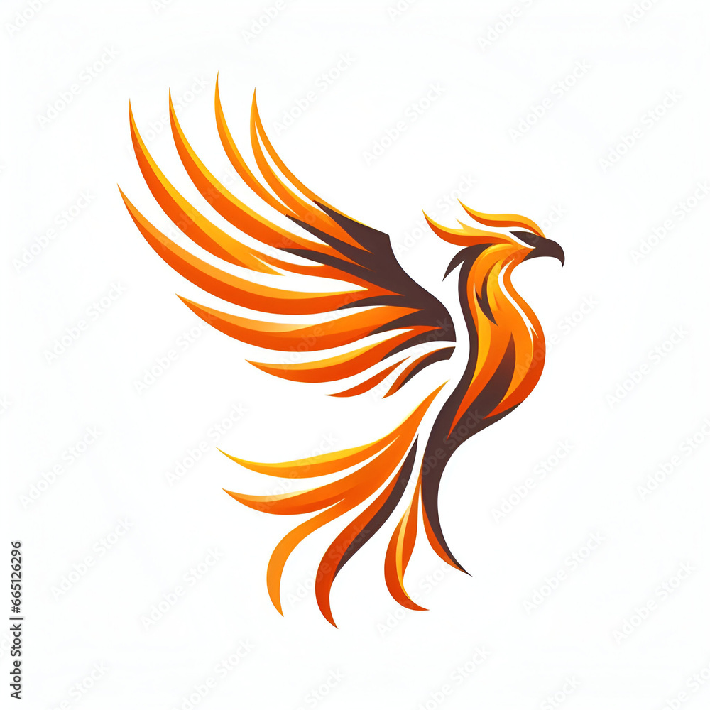 Obraz premium Phoenix logo isolated on white background 
