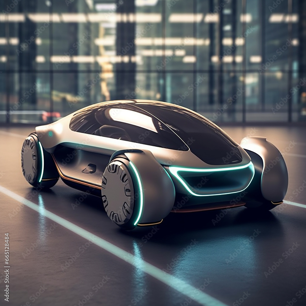 Car futuristic future technology space nature lines modern design industry speed eco nature automobile truck robot traffic