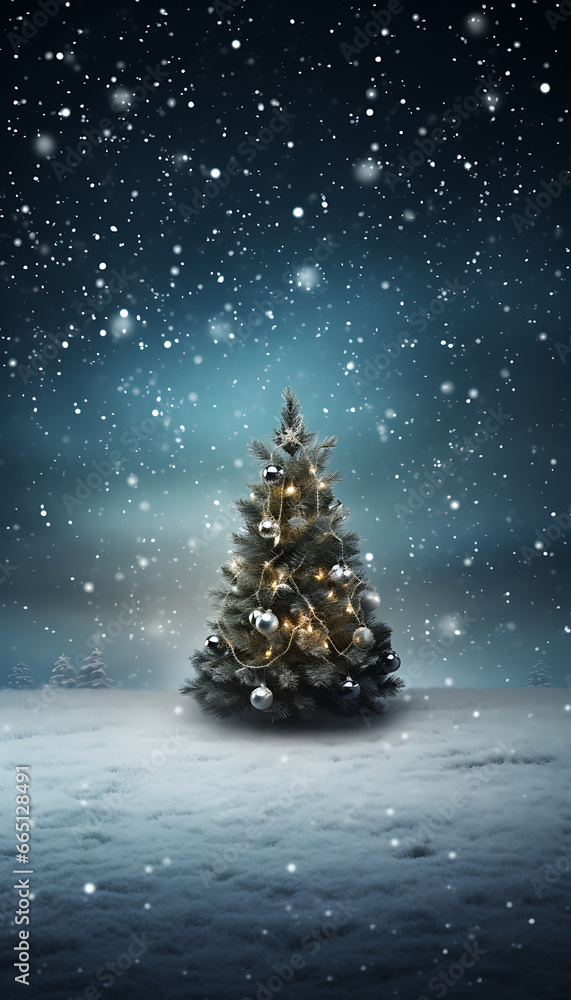 custom made wallpaper toronto digitalchristmas tree with snowfall