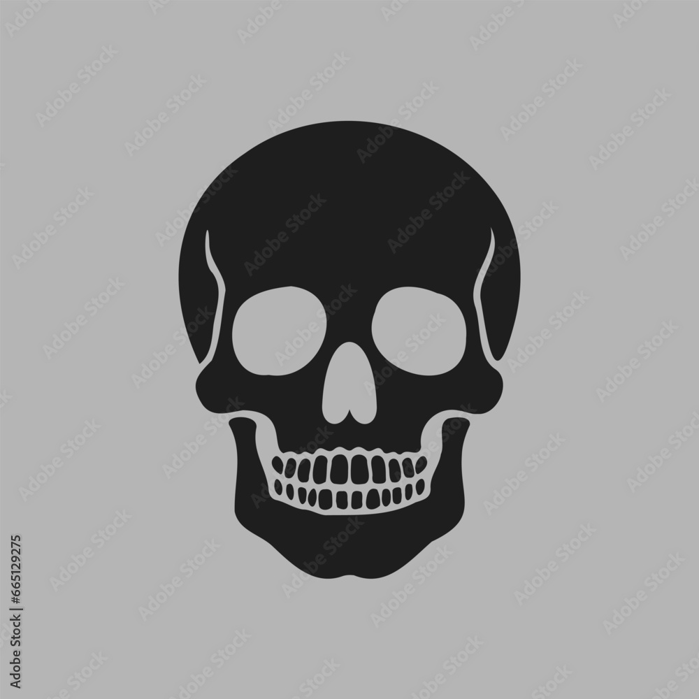 Skull vector minimalist