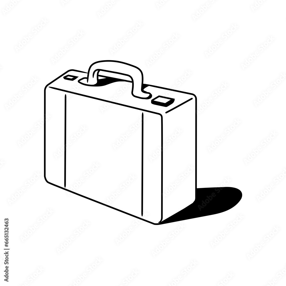 Briefcase Business Handdrawn Icon Briefcase Business Handdrawn Icon