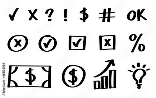 Financial and Business Hand Drawn Doodles