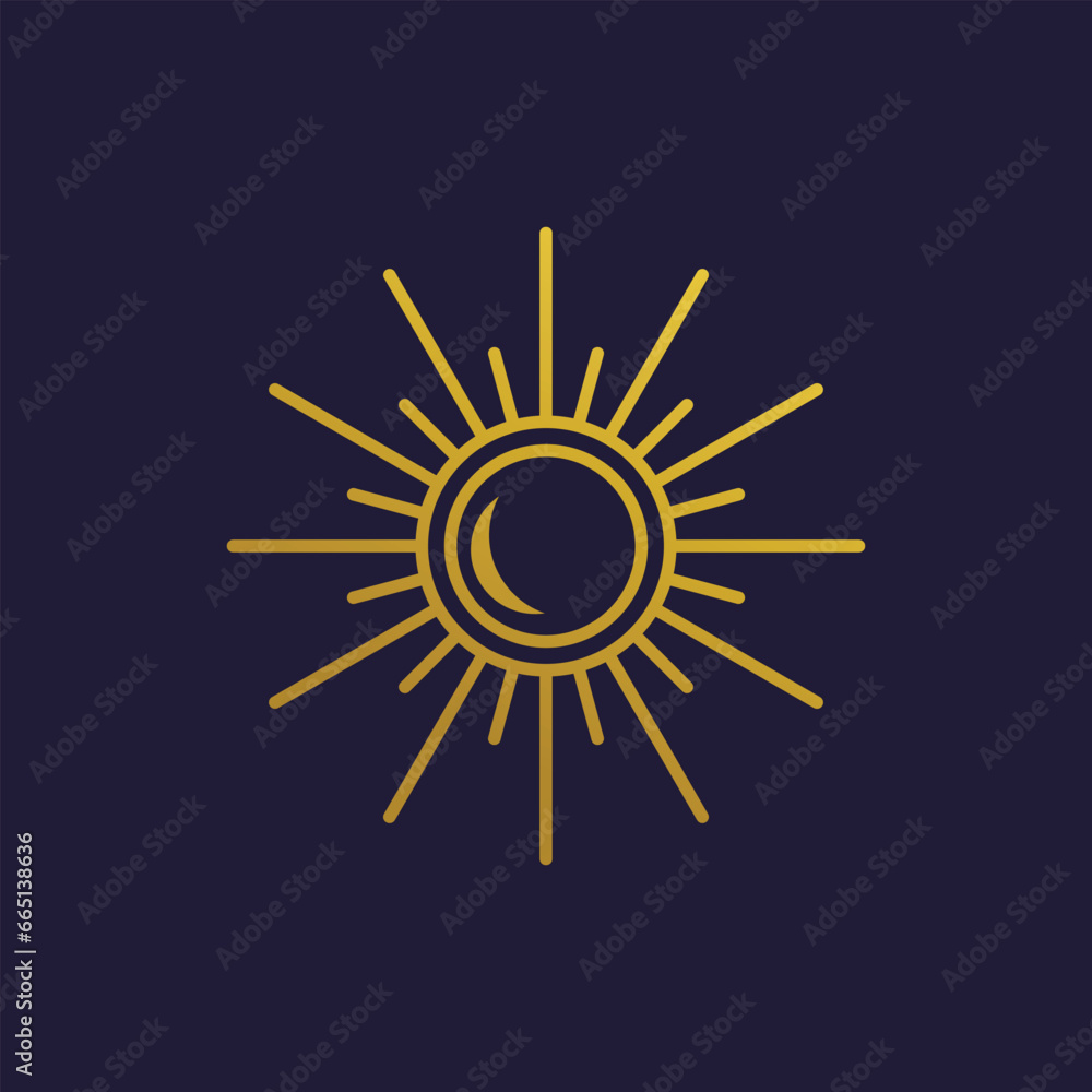 Energy design element icon vector with modern creative and simple sun concept Energy design element icon vector with modern creative and simple sun concept