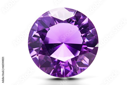 amethyst is gemstone, png file on transparent background with shadow