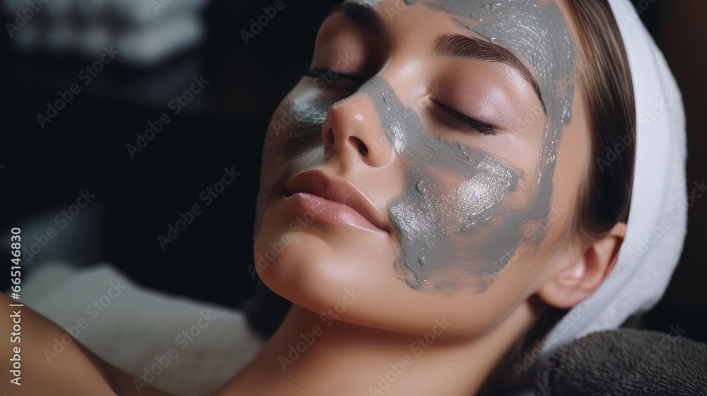 woman in spa salon woman in spa salon