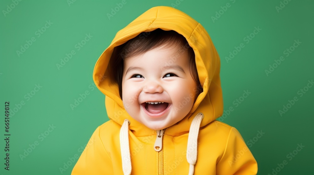 Baby laughing