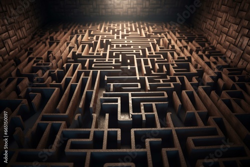 A challenging path to find worthiness through a maze of obstacles and difficulties. Generative AI