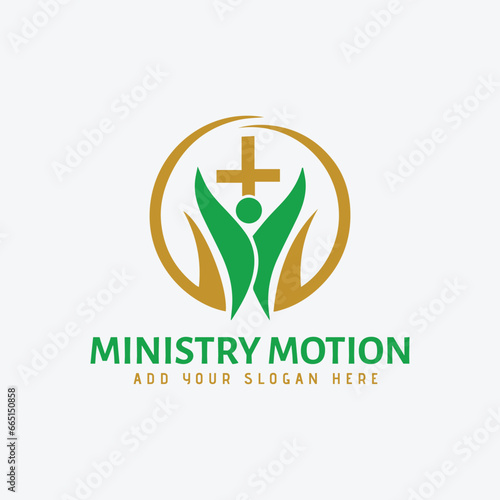 church ministry logo design vector format
