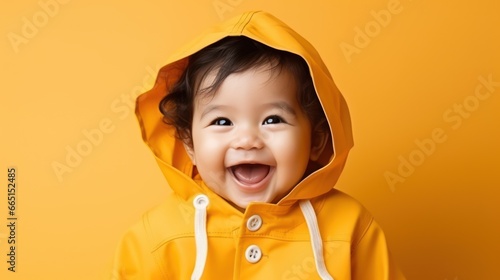 Happy asian baby