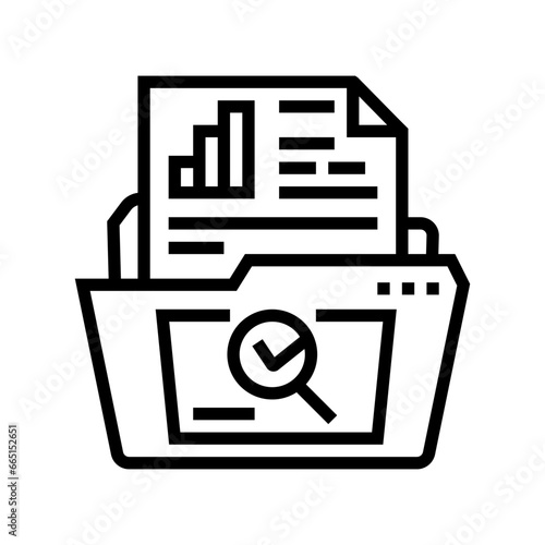 use case analysis line icon vector. use case analysis sign. isolated contour symbol black illustration