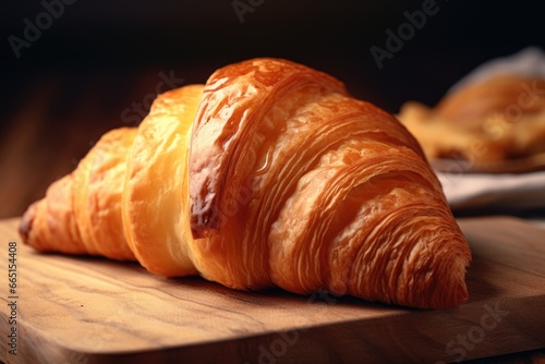 Flaky French Perfection  A Golden Croissant Delight