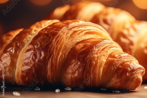 Flaky French Perfection  A Golden Croissant Delight