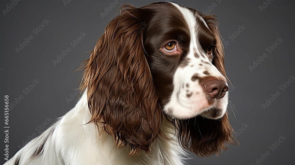 AI generated illustration of An adorable small dog with a blurry background AI generated illustration of An adorable small dog with a blurry background