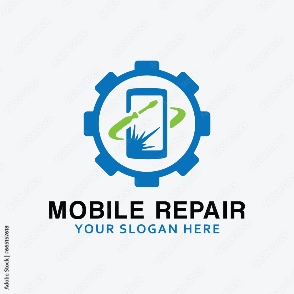 mobile accessories store and repair store logo design vector format mobile accessories store and repair store logo design vector format