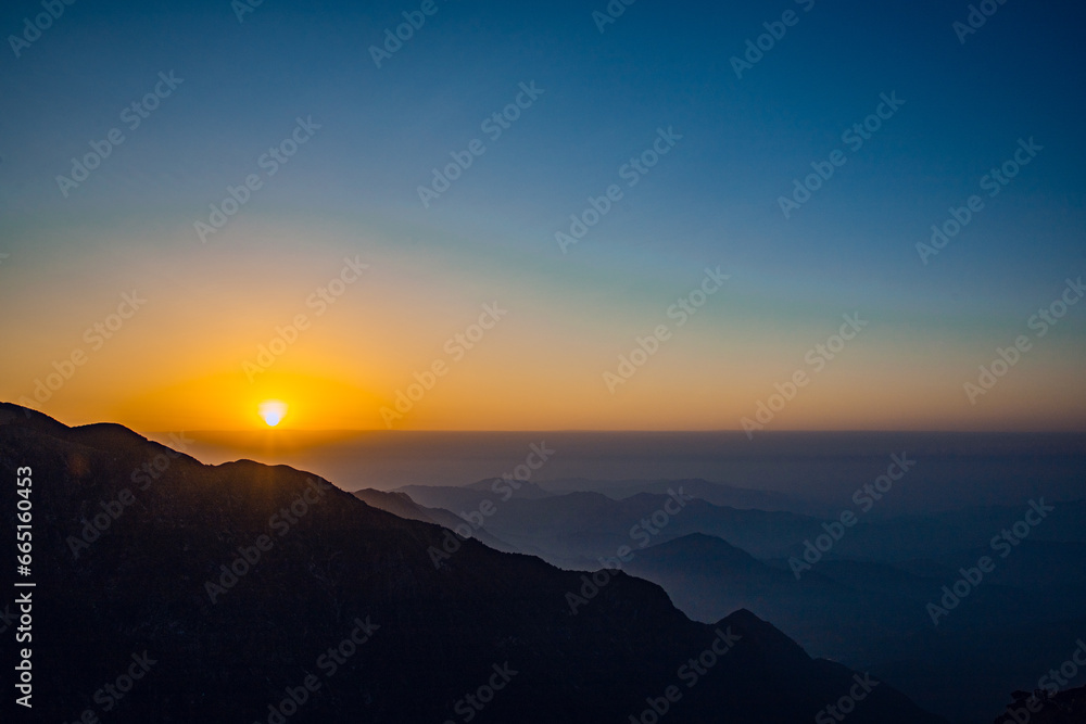 Wugong Mountain, Pingxiang City, Jiangxi Province - sea of clouds and mountain scenery at sunset Wugong Mountain, Pingxiang City, Jiangxi Province - sea of clouds and mountain scenery at sunset