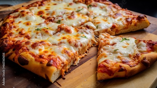 A St. Louis-style pizza pie, perfectly cut into squares, ready to be enjoyed with its Provel cheese and tangy sauce.