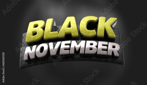 Selo 3D Black November