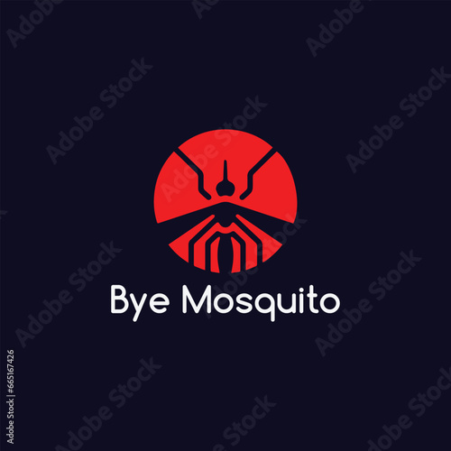 mosquito care logo design vector