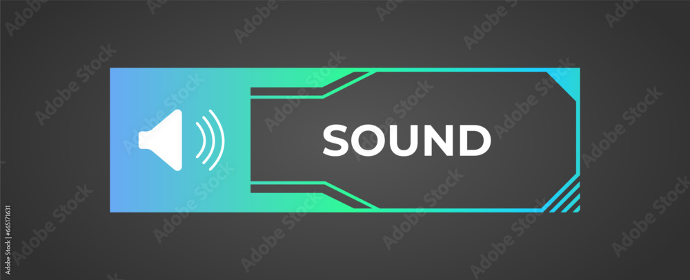 Volume button. Stream gradient window. Vector illustration Volume button. Stream gradient window. Vector illustration