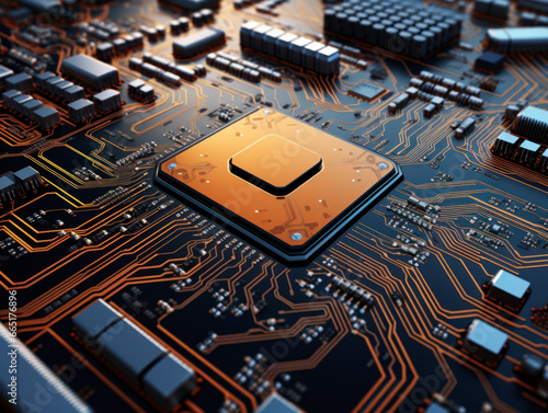 cpu and circuit board background 