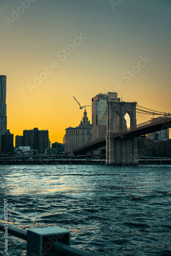 skyline Brooklyn Bridge 
