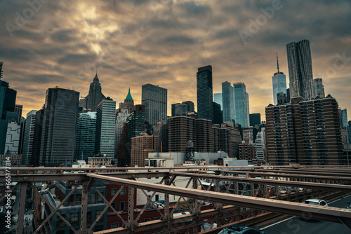 Brooklyn Bridge sunset 